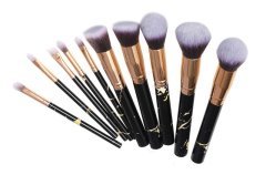 Professional 10 Piece Marble Brush Set - Black
