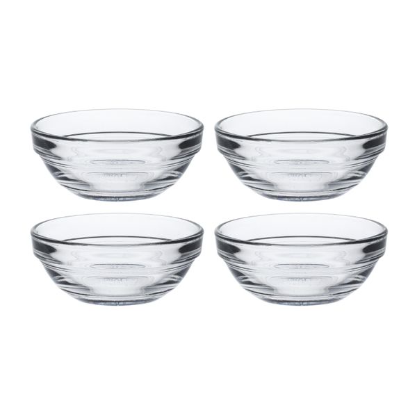 Duralex Gigogne Tempered Glass Stackable Bowl 7,5cm/70ml - Set of 4