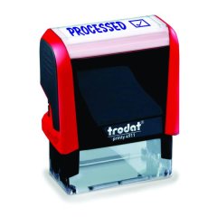Trodat Stamp - Processed Red Ink