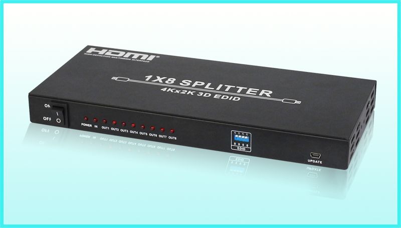 HDCVT 1-8 HDMI 4k Splitter with EDID