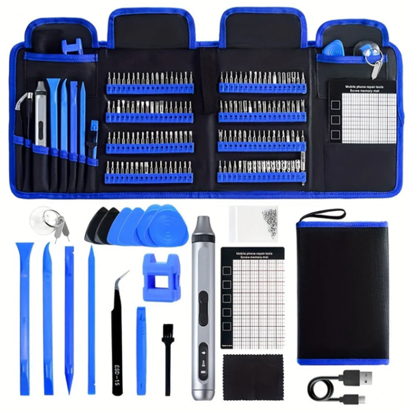 168-in-1 Screwdriver Set Computer Laptop Repair Tool Kit Cordless Electric