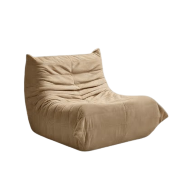 Modern Velvet Togo-Style Fireside Lounge Chair