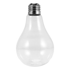 Transparent Glass Bulb Shape Table Vase
