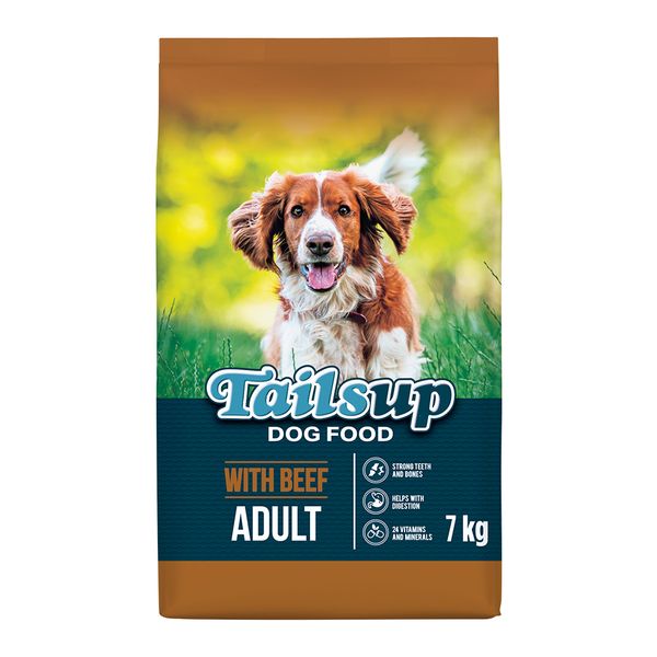 Tailsup with Beef Dry Dog Food 7kg