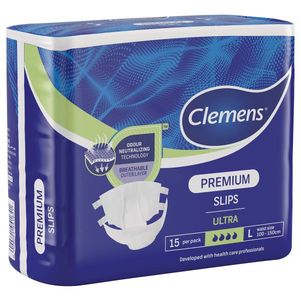 Clemens Premium Ultra Adult Diapers Large