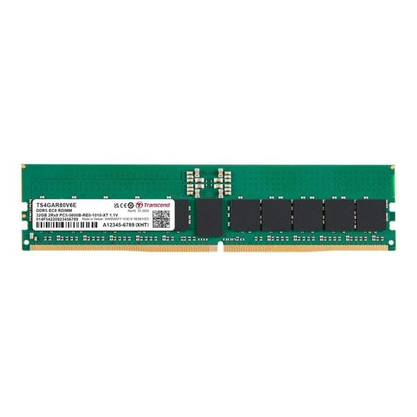 TRANSCEND RAM - TS4GAR80V6E 32GB DDR5-5600MHz Registered ECC Desktop Memory