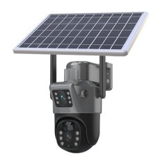 Dual-Lens Wireless Solar Security Camera - 1 Unit