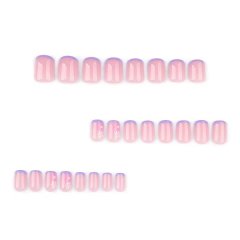 French Press On Nails Short Square Artificial Nails Press Ons Nail Tips