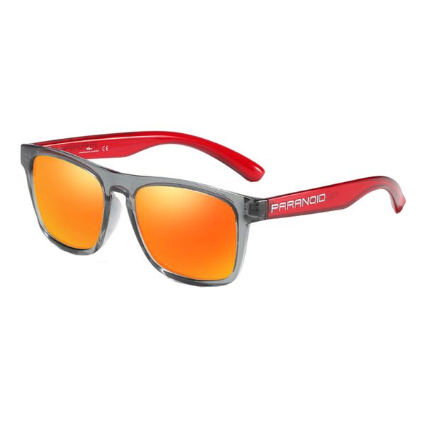 Paranoid Fashionable Polorized Sunglasses Gray/Orange Red