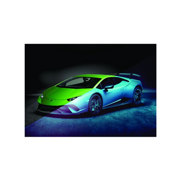 Two Tone Lamborghini blue and green - A1 poster