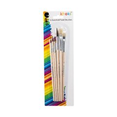 Paint Brushes - Art &amp; Craft - Assorted Sizes - 6 Piece