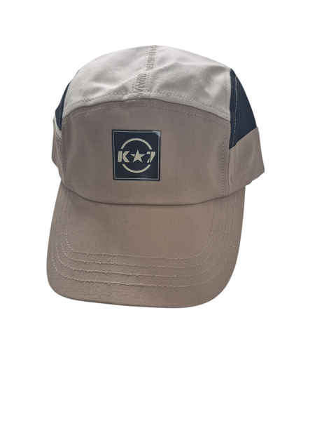 K Star 7 Desert 5 Panel Round Peak Hat