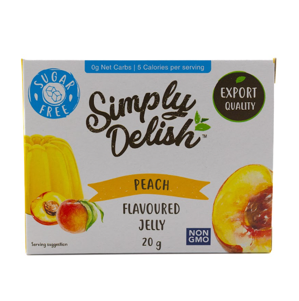 Simply Delish - Natural - Peach - Jelly Dessert 12 Pack