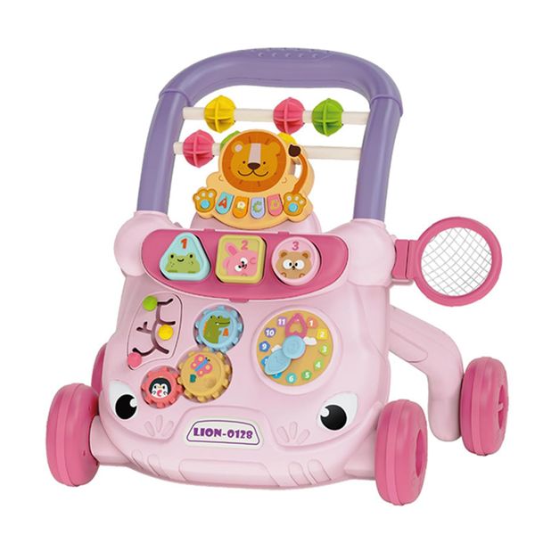 Baby Push Walker with Educational Play Learning Panel Sit-to-Stand Walkers