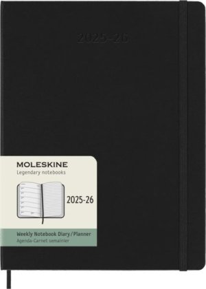 2026 18m Black Xlarge Weekly Hard