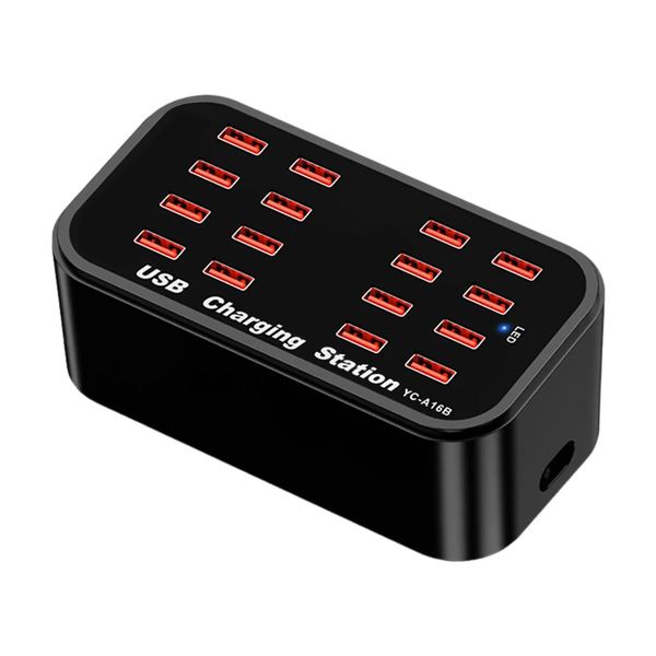 16 Port Usb Charging Station Charging Station Usb Charger Us Plug