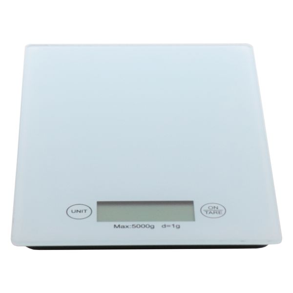 Regent - Kitchen Digital Platform Scale White - 5kg - 230 x 160 x 20mm