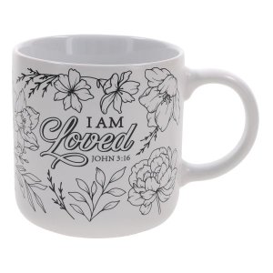 Coloring Mug - I Am Loved Ceramic