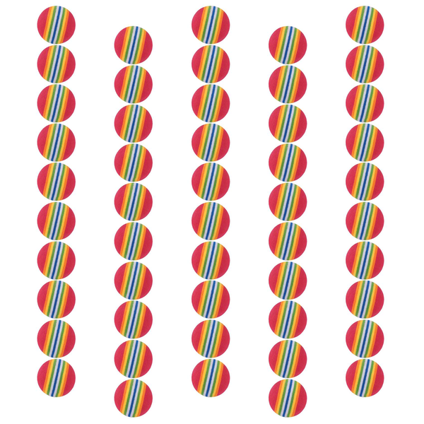 50 Pcs Golf Swing Training Aids Indoor Practice Sponge Foam Rainbow Balls