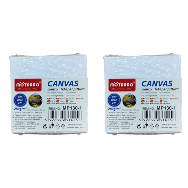 Motarro Canvas - 6x6cm - 2 Pack