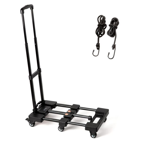 Chenshia 200KG folding heavy Duty load trolley 6-wheel dolly Foldable Cart