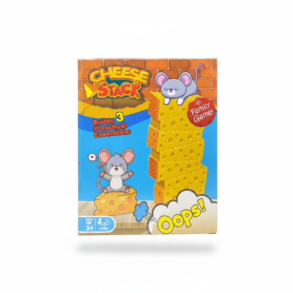 Cheese Stack Game for Kids - Colorful Stacking Fun, Ages 3+
