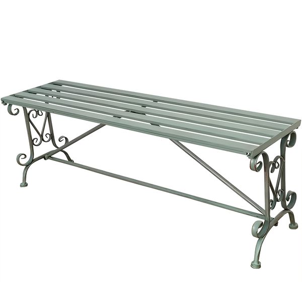 Outdoor Garden Bench Metal Park Bench Iron Outdoor Seat Retro Chair