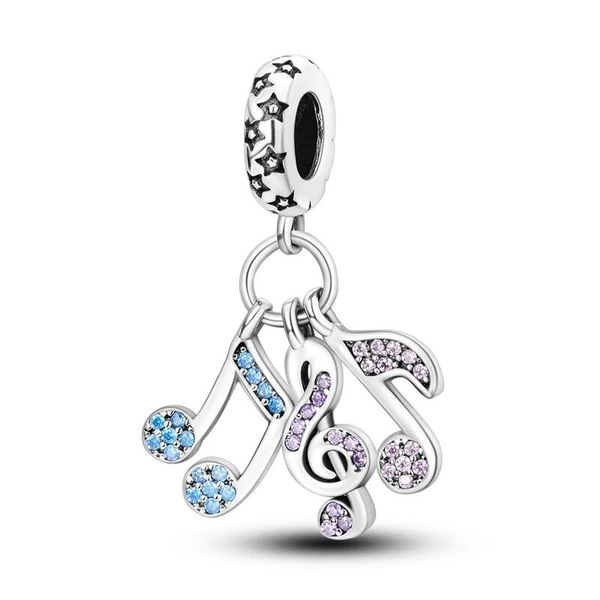 Music Notes Set S925 Charm for Charm Bracelet / Necklace Pendant