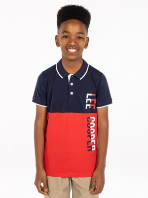 Lee Cooper Boy's SS Golfer: Jayden Red
