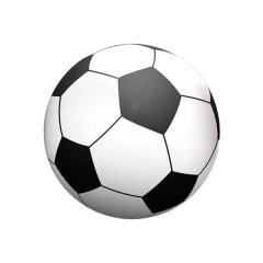 PVC Giant Inflatable Soccer Ball 75cm- Black &amp; White