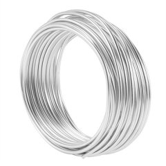 2Pcs 2mm Aluminium Wire 10M Craft Silver Wire for Jewellery Making