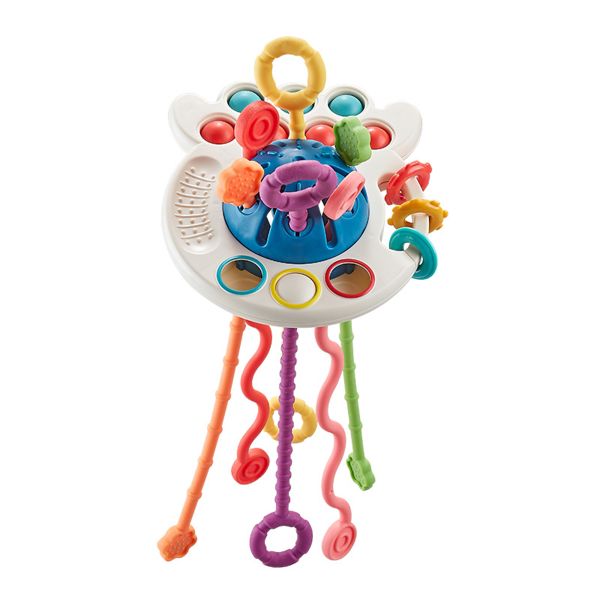 Baby Toy, Pull String Toy, Press and Pull, Early Education, Octopus Toy
