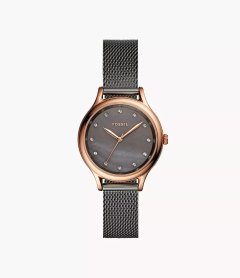 Fossil Contour Pink Polyurethane Watch- Bq3393