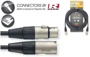 Stagg NMC10R 10M N-Series XLR Microphone Cable with Rean Connectors