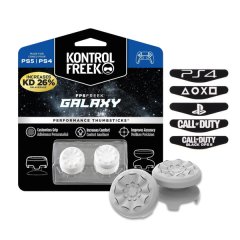 KontrolFreek FPS Freek Galaxy White for PS4/PS5 &amp; 4 pcs Light Bar Stickers