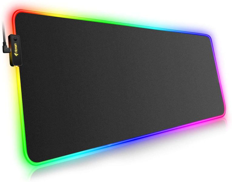 DW RGB Multi Colour Gaming Mouse Pad - BLACK
