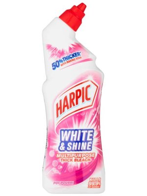 Harpic 750ml, Thick Bleach, Toilet Cleaner, Pot Pourri
