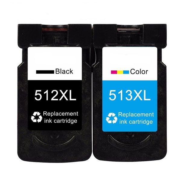Canon PG 512 &amp; CL 513 High Yield Ink Cartridge Combo - Compatible