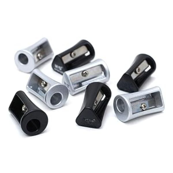 10 Set Mini Pencil Sharpener for Kids Single Hole Metal Pencil Sharpener