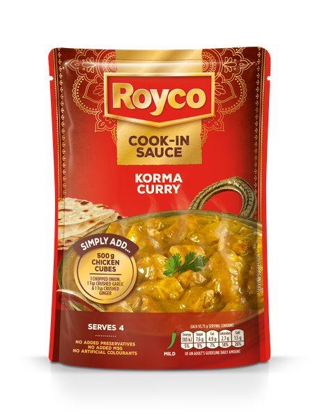 Royco Korma Curry Wet Cook-in Sauce 375g