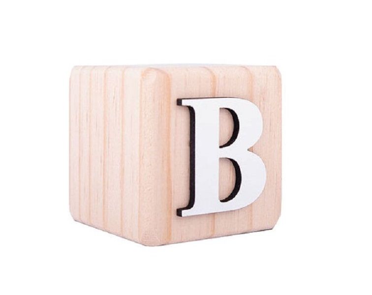 Wooden Alphabet Blocks - B