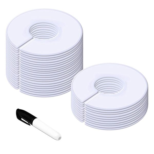 30Pack Clothing Size Closet(Outer 3 5Inch Inner 1 38Inch In Diameter)
