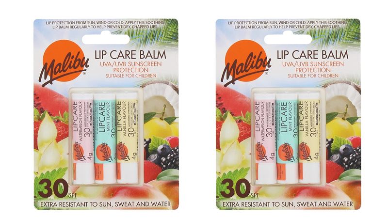 Malibu SPF30 Trio Lip Balm Bundle of 2