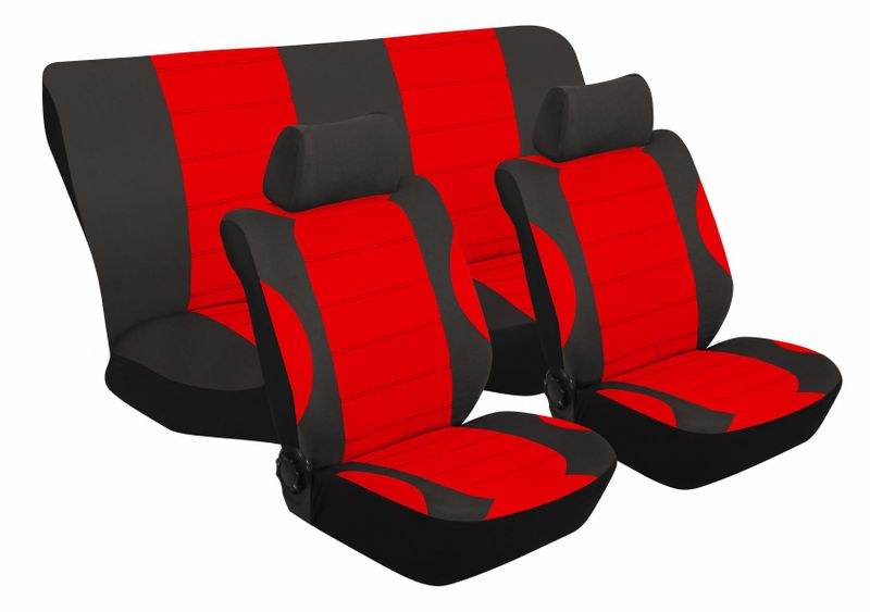 Stingray - Laguna 6Pc Car Seat Cover Set, Red