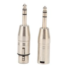 2Piece 1/4 TRS Male to XLR 3Pin Female and Male Stereo Balanced Connector