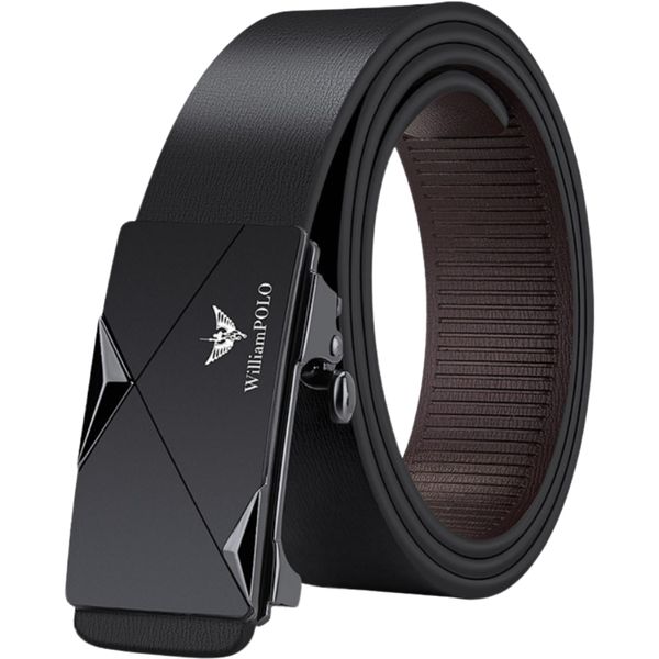 Men's Leather Automatic Buckle Belt