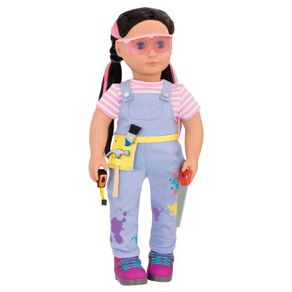 Our Generation Pro Doll Woodworker Ananda 18Inch Black Hair