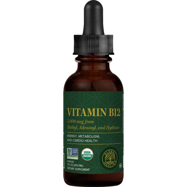 Vitamin B12 Liquid Drops - Boost Energy, Metabolism &amp; Cardio Health