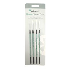 Prime Art Bianco Brush Set - 4 assorted shapes # 4