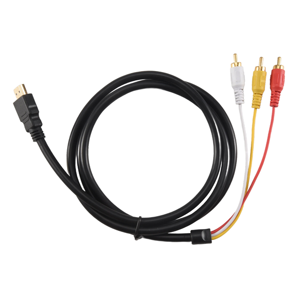 Cable 1080P HDMI Male to 3 RCA S-Video AV Audio Cable Cord Adapter